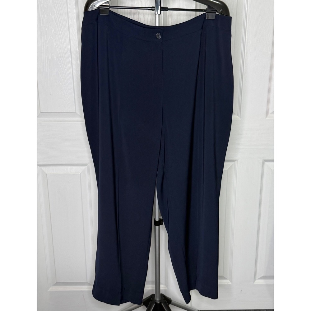Jones New York Collection Woman Navy Dress Pants 21 Waist 28 Inseam Plus